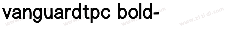 vanguardtpc bold字体转换